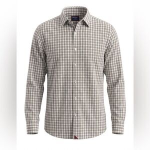 Untuckit men’s White and Red Casual Button Down Shirt size L